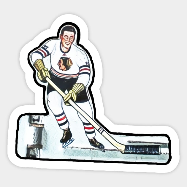 Coleco Table Hockey Players -Chicago Blackhawks Sticker by mafmove